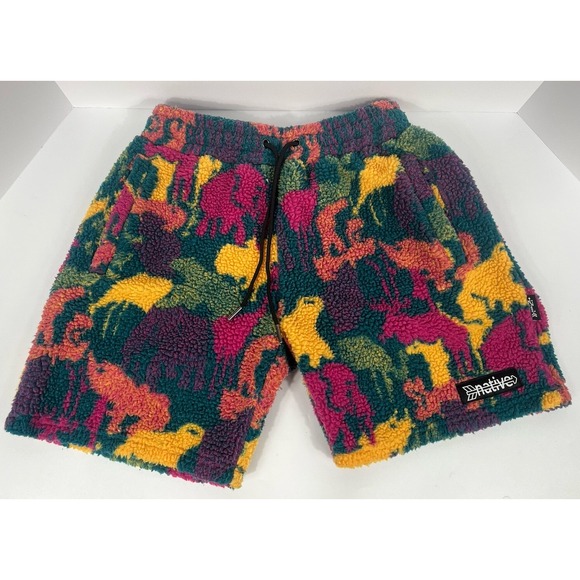Native Clothing Co Pants - Native Language Co. Animal Camo Sherpa Shorts Multicolor Size Small